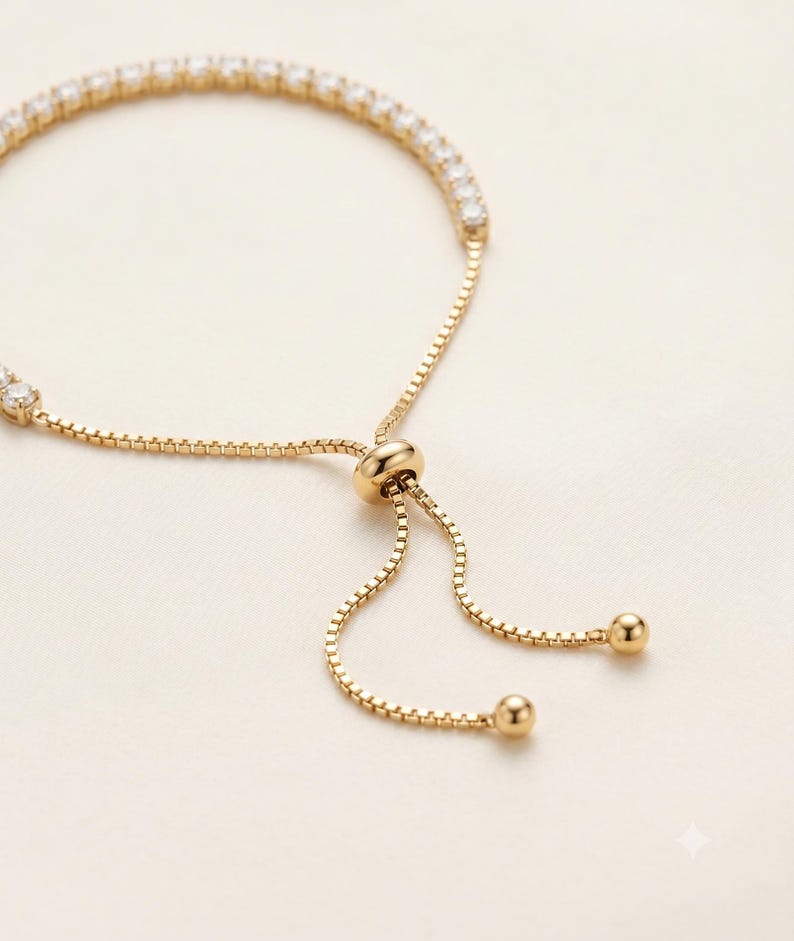 Adjustable CZ Tennis Bracelet lifestyle