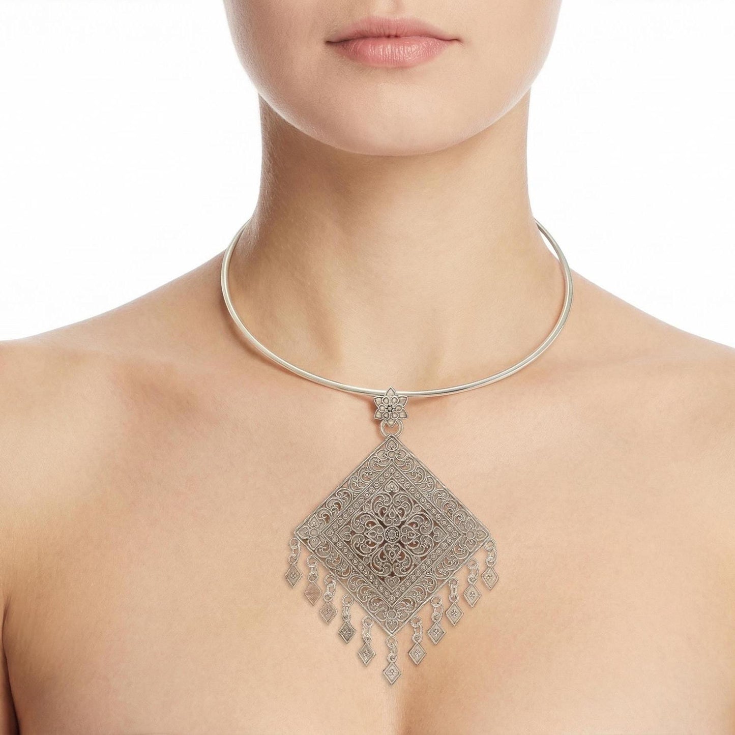 Thai Filigree Statement Choker
