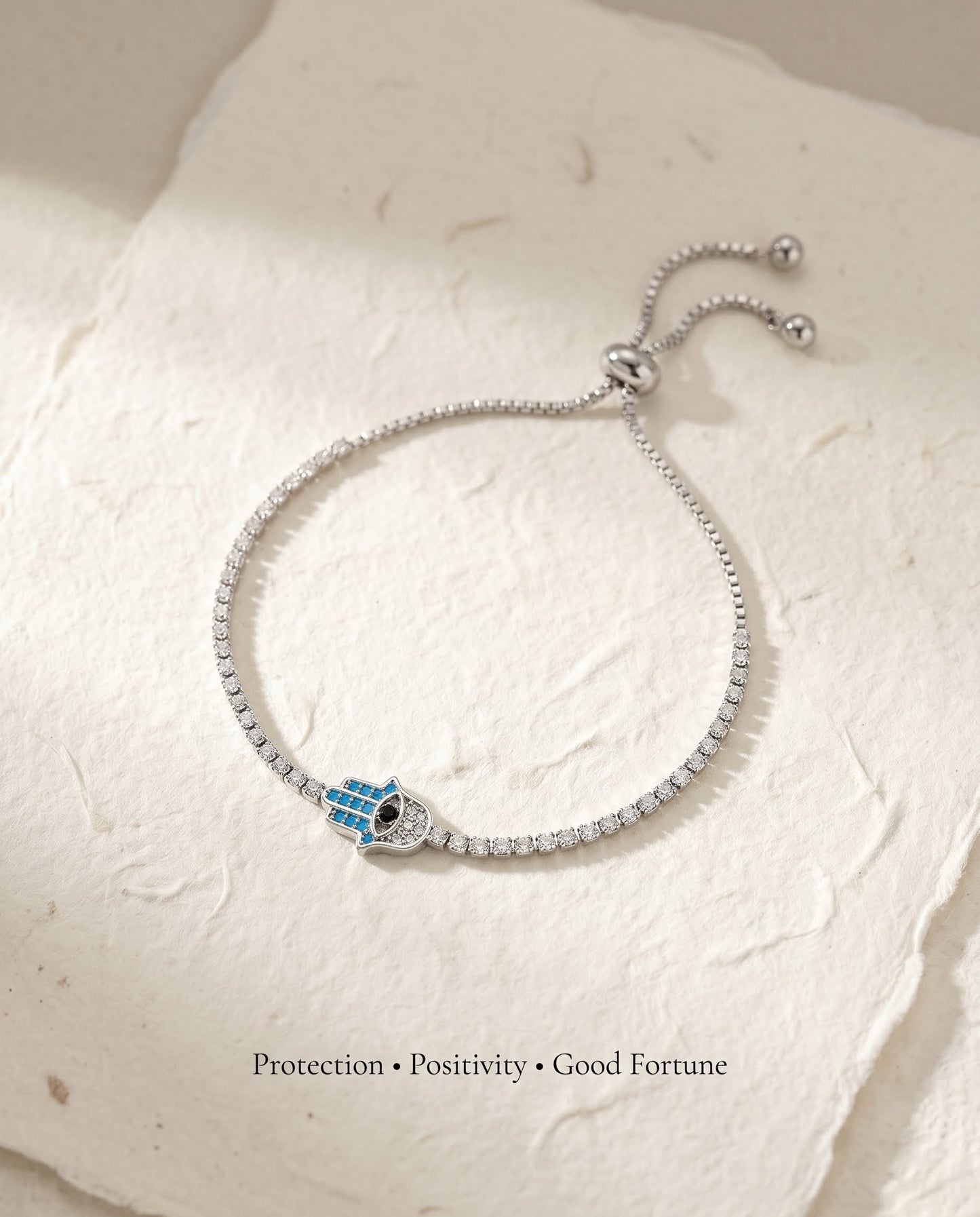 Hamsa Hand Evil Eye Bracelet