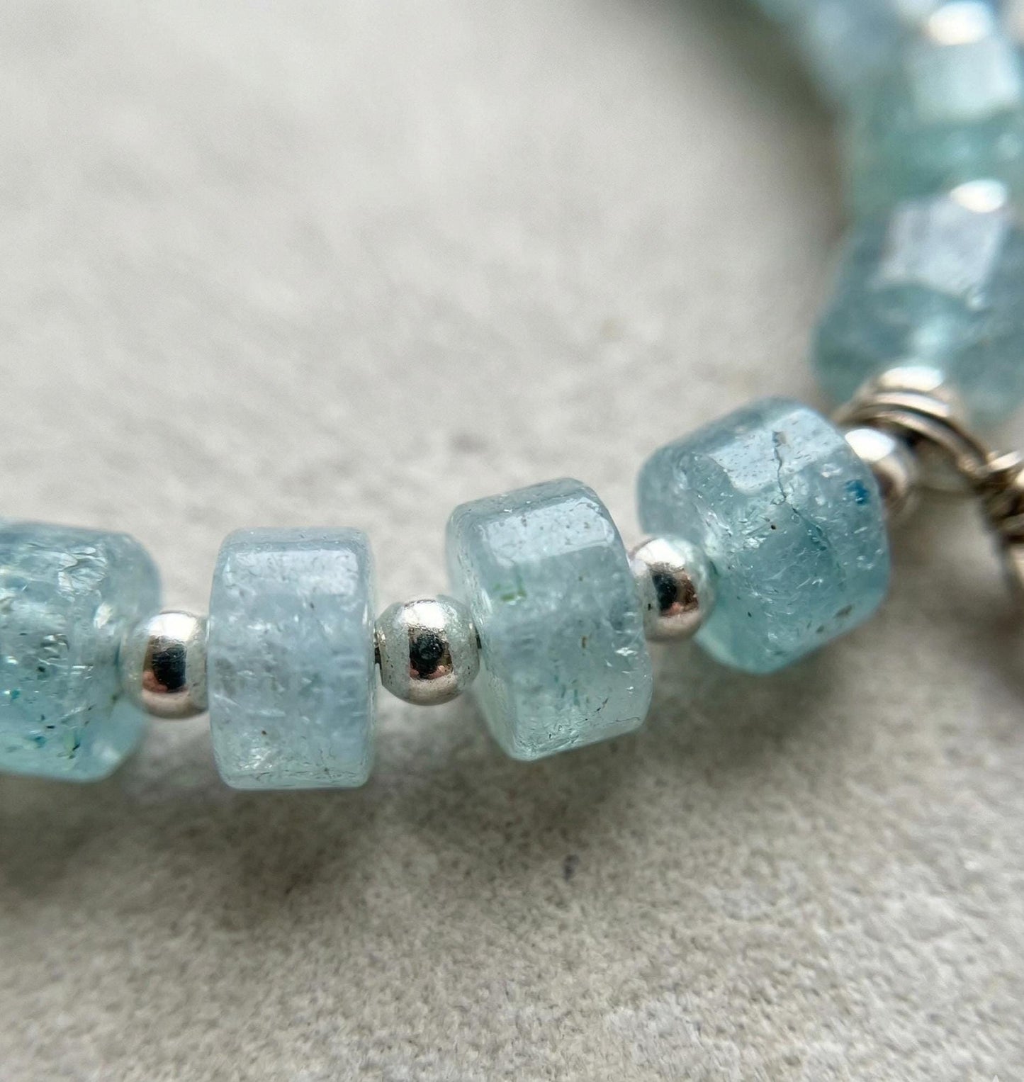 Aquamarine Meditation Necklace