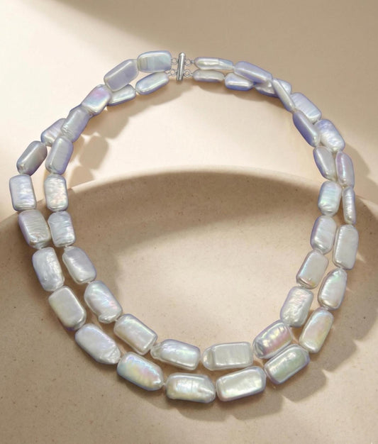 Double Strand Baroque Pearl Necklace