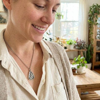 Silver Buddha Pendant Necklace