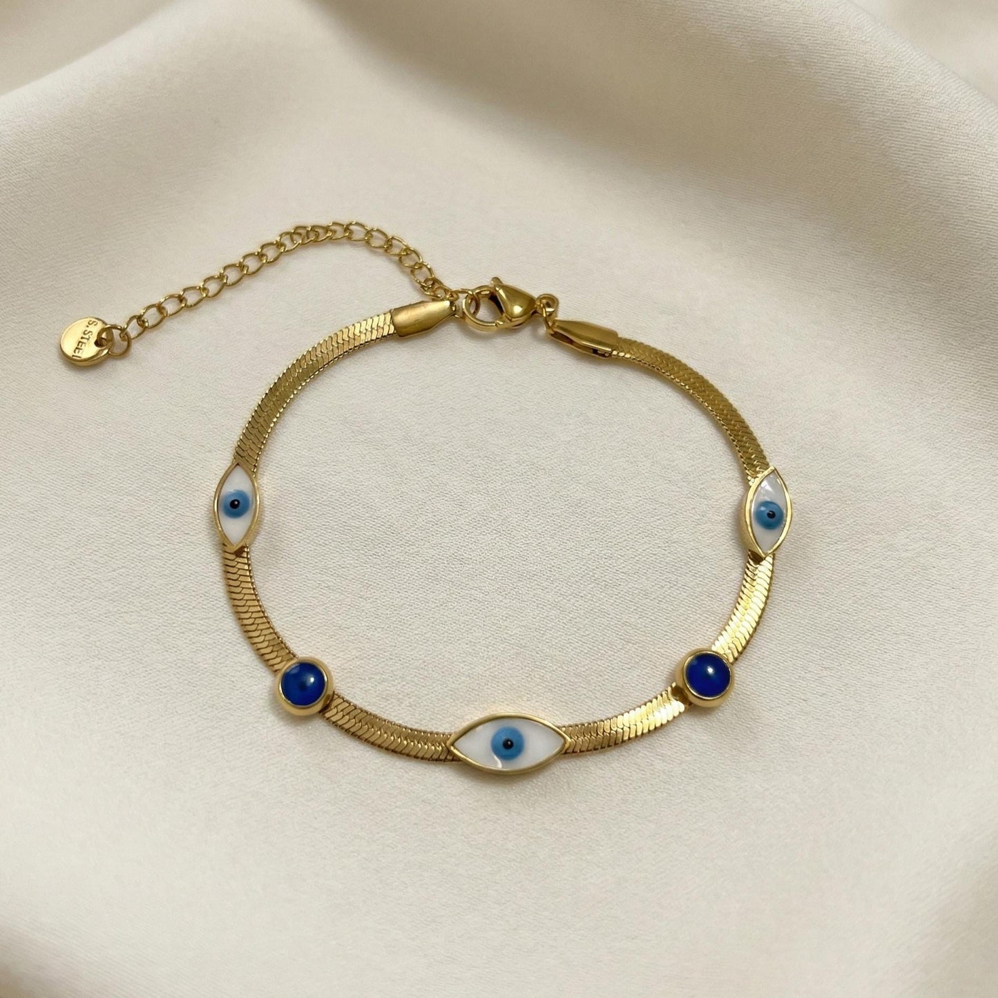Evil Eye Gold Protection Bracelet