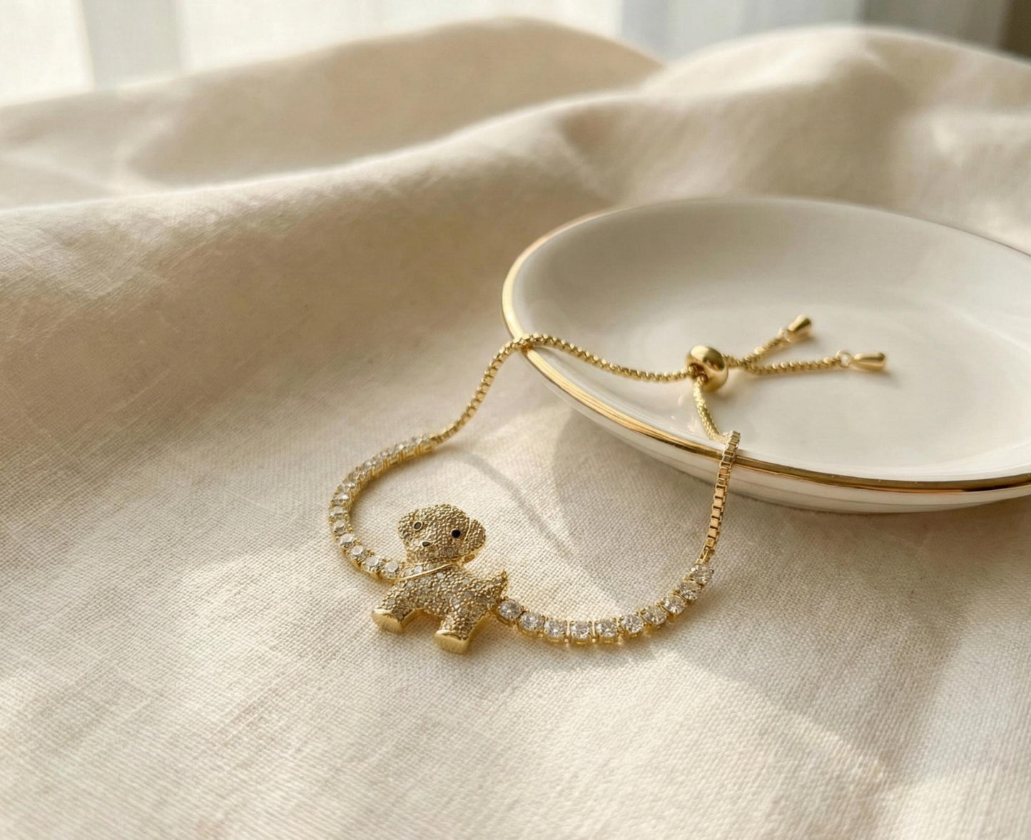 Crystal Pavé Puppy Bracelet