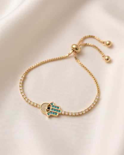 Hamsa Hand Evil Eye Bracelet