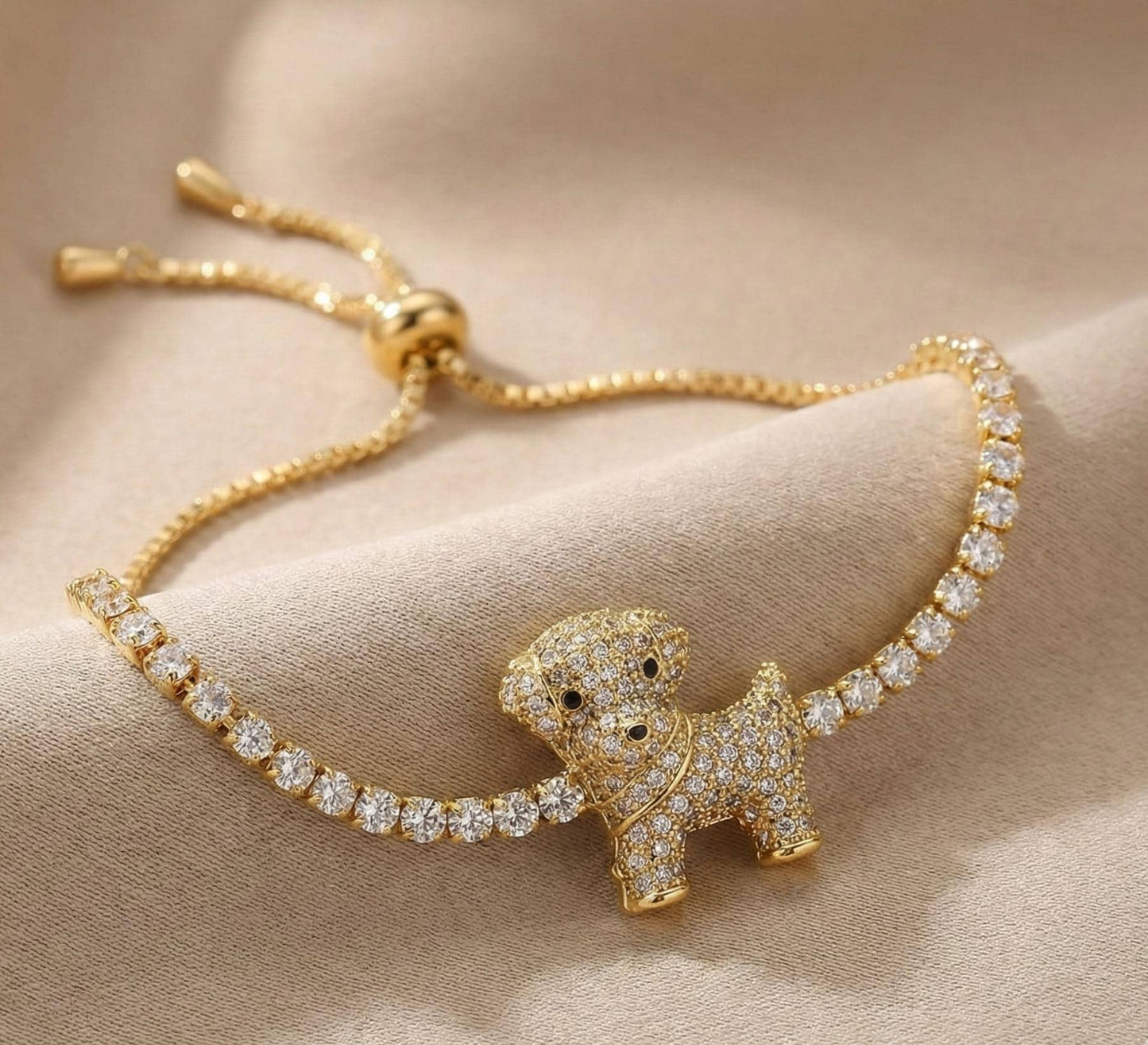 Crystal Pavé Puppy Bracelet