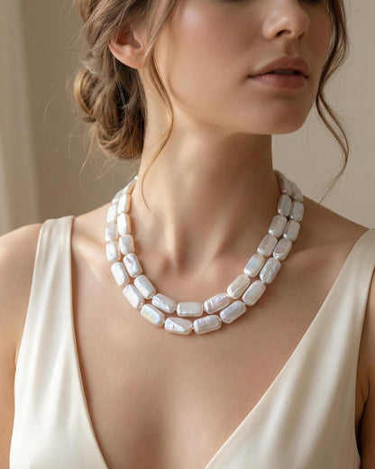 Double Strand Baroque Pearl Necklace