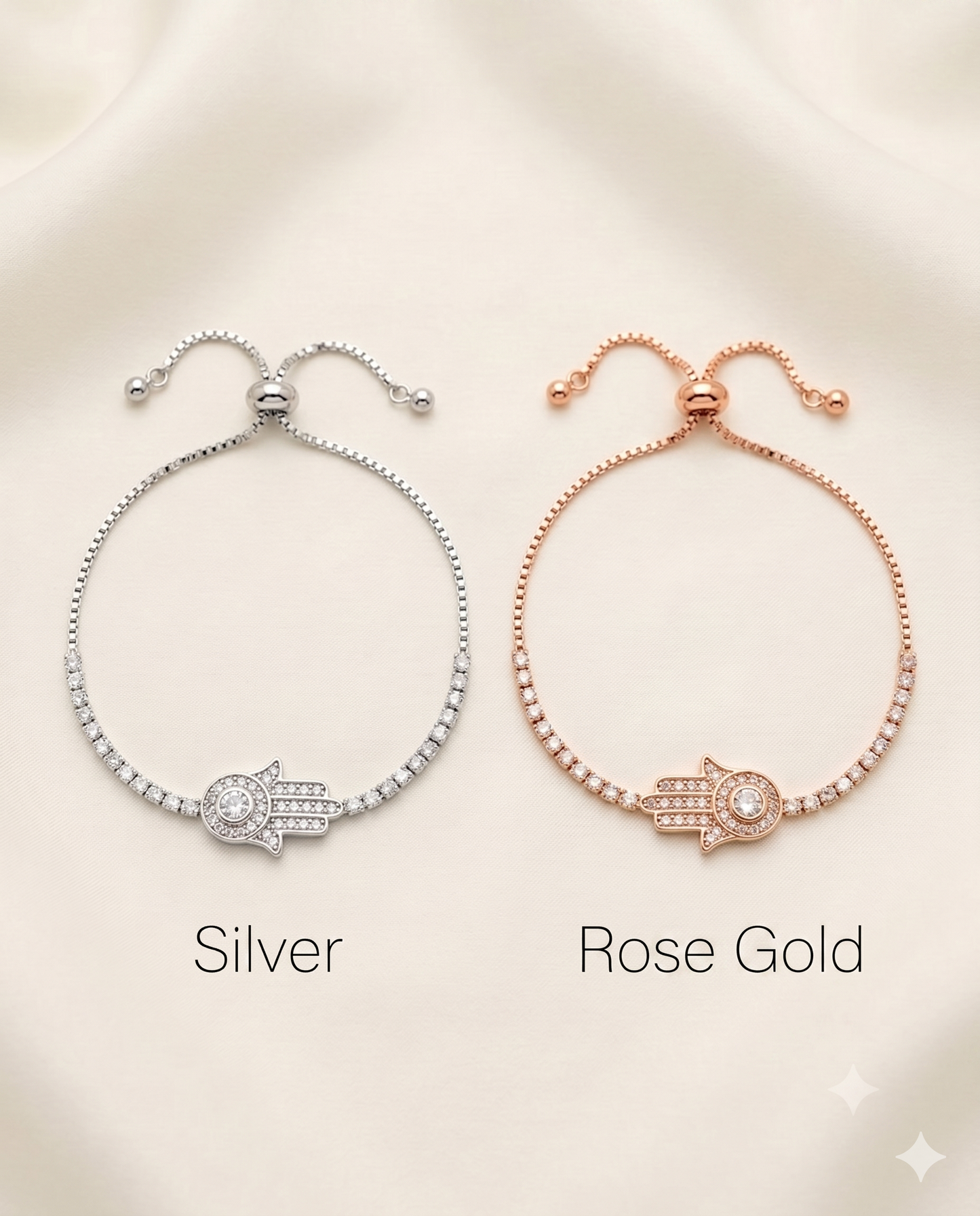 Crystal Pave Hamsa Bracelet