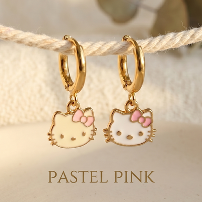 Hello Kitty Gold Huggie Earrings