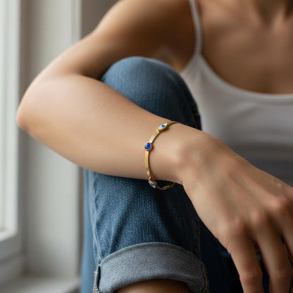 Evil Eye Gold Protection Bracelet