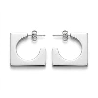 Square Geometric Hoop Earrings