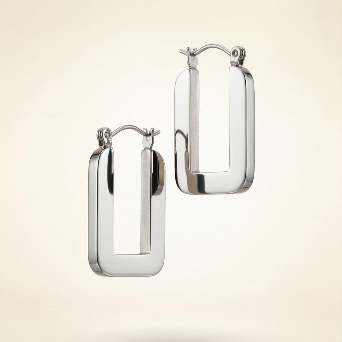 U-Shape Geometric Hoop Earrings