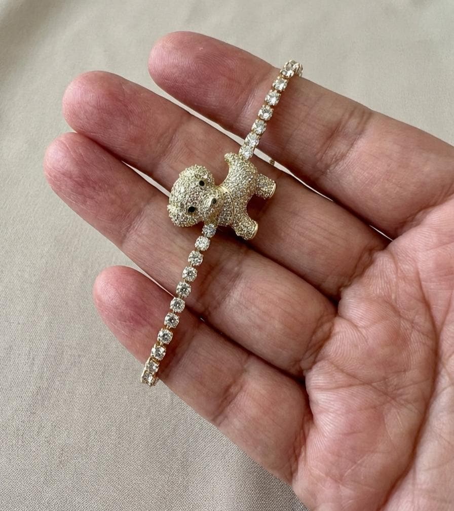 Crystal Pavé Puppy Bracelet