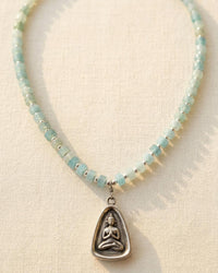 Aquamarine Meditation Necklace