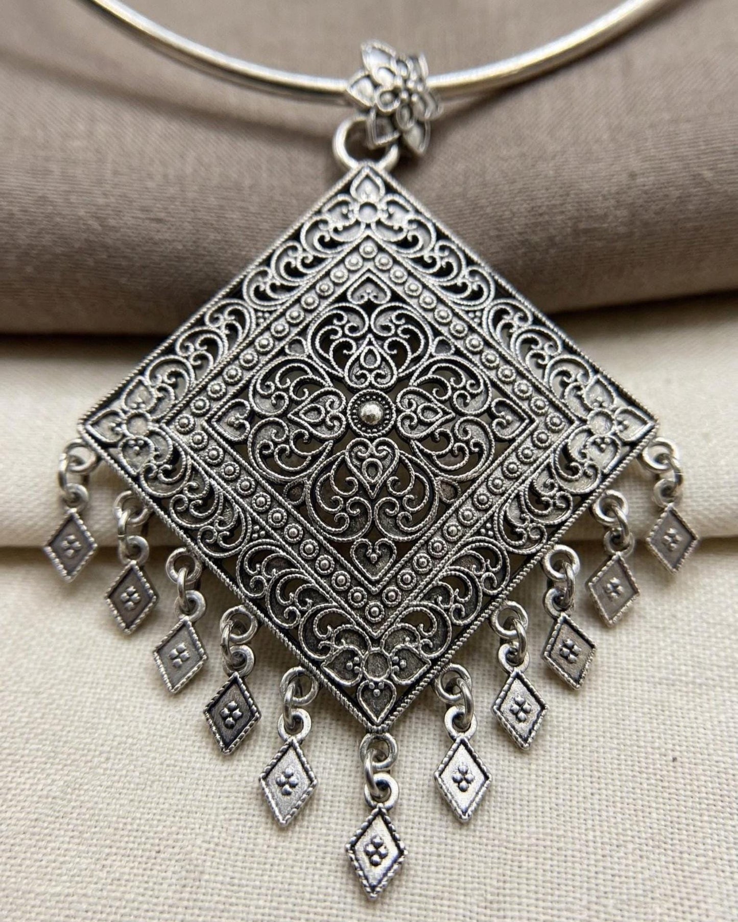 Thai Filigree Statement Choker