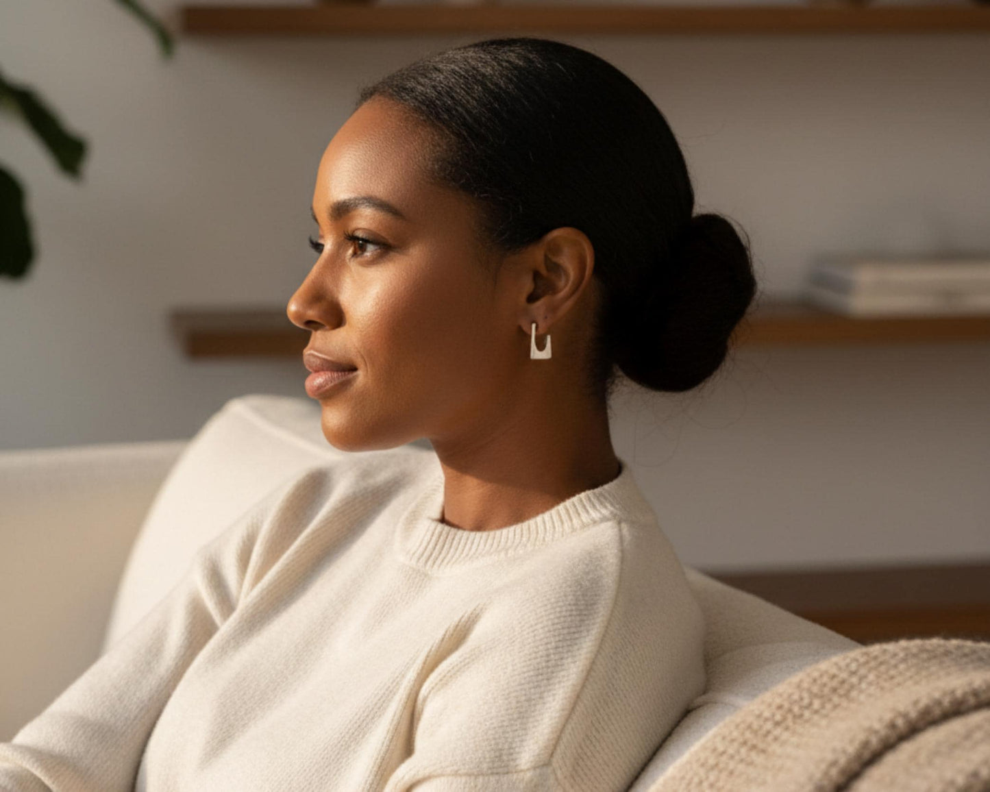 Square Geometric Hoop Earrings