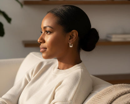 Square Geometric Hoop Earrings