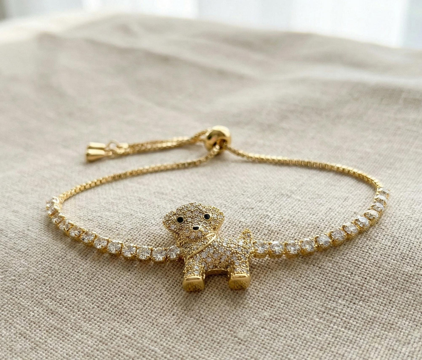 Crystal Pavé Puppy Bracelet