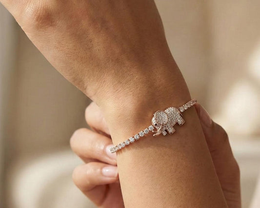 Good Luck Elephant Charm Bracelet