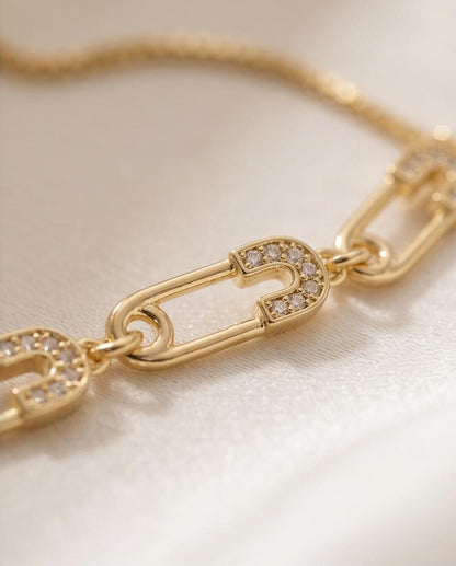 Crystal Safety Pin Bracelet packaging gift box
