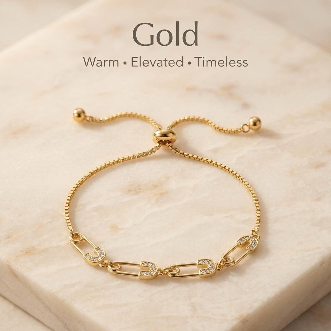 Crystal Safety Pin Bracelet eco-friendly gift box packaging