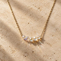 Swarovski AB Crystal Necklace on 18K Gold-Plated Stainless Steel