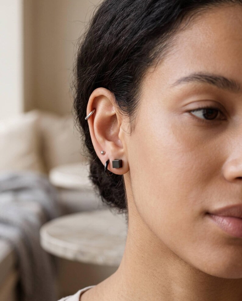 Modern Ear Stack Set worn - VEESA BY N