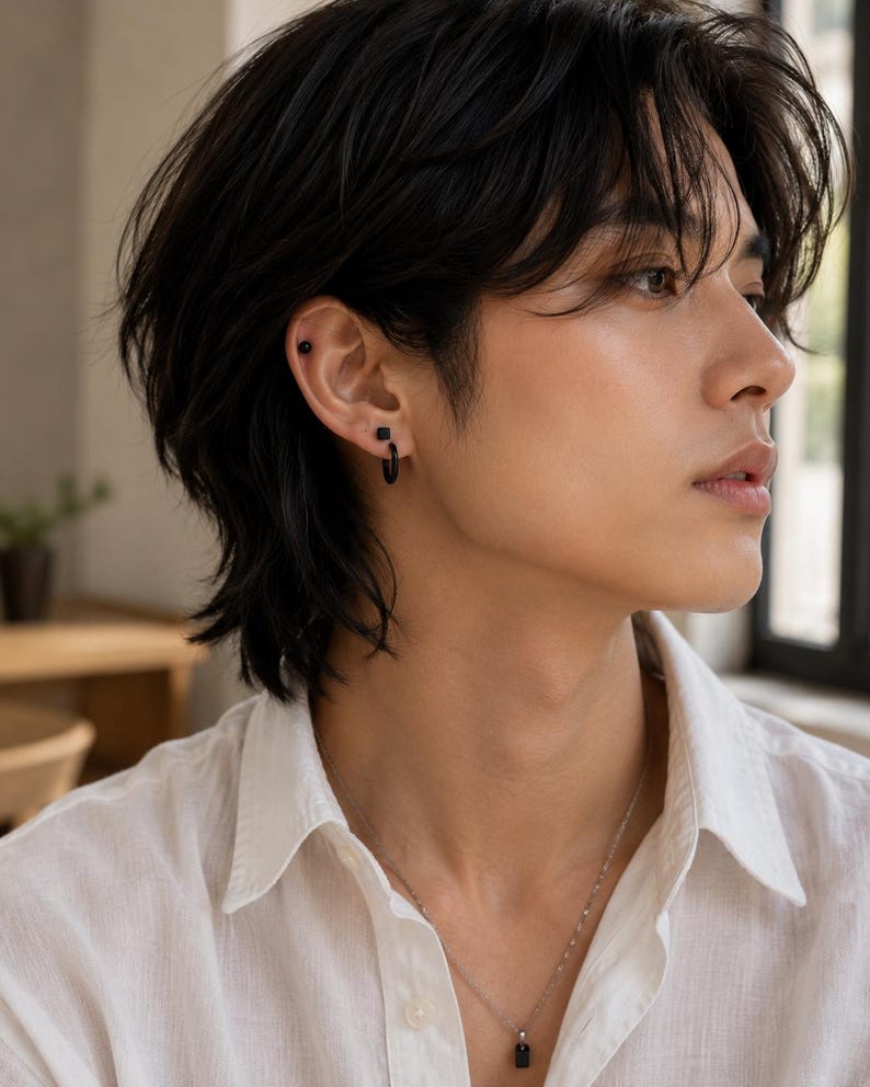 Modern Ear Stack Set round studs - VEESA BY N