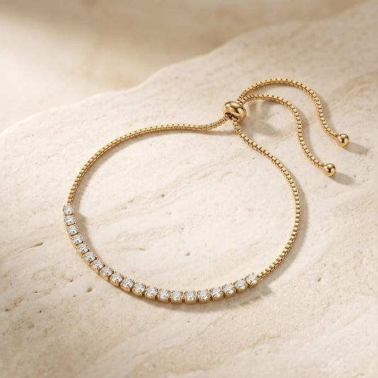 Adjustable CZ Tennis Bracelet