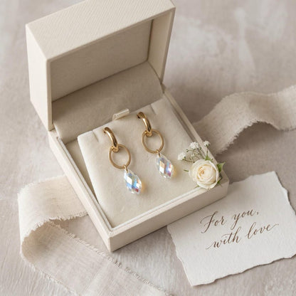 Swarovski Crystal Drop Earrings detail 15