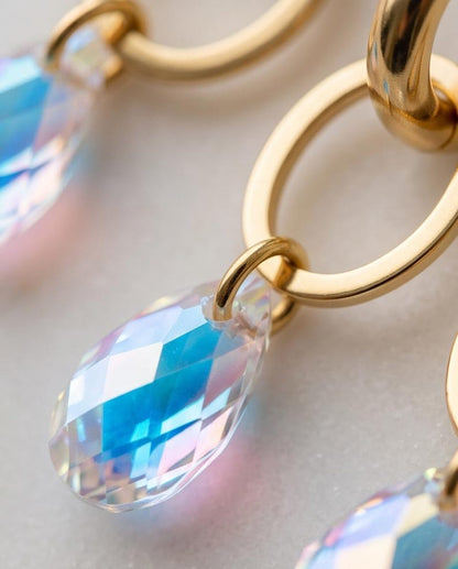 Swarovski Crystal Drop Earrings detail 9