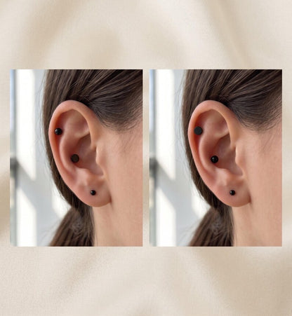 Screw Back Helix Earrings Bundle gold pair - VEESA BY N