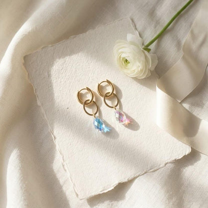 Swarovski Crystal Drop Earrings detail 11