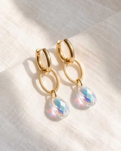 Swarovski Crystal Drop Earrings detail 10