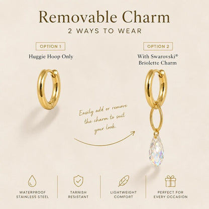 Swarovski Crystal Drop Earrings detail 12