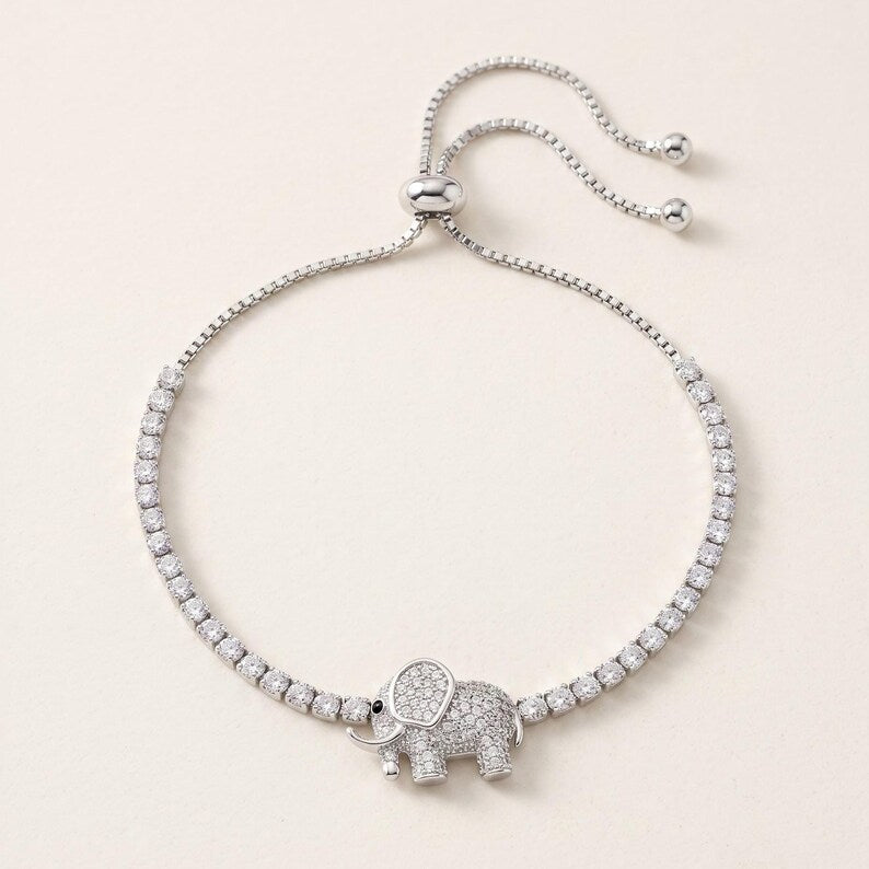 Elephant charm bracelet detail