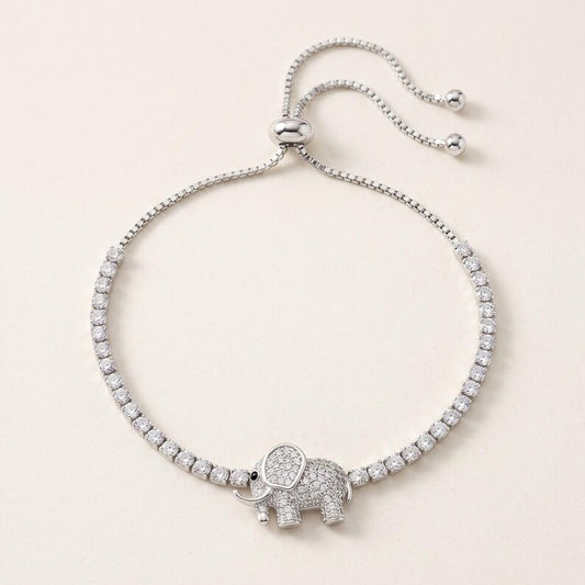 Elephant charm bracelet detail