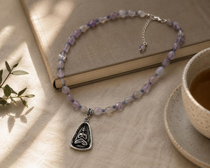 Mindfulness pendant necklace detail 9