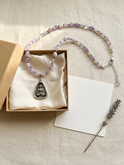 Mindfulness pendant necklace detail 10