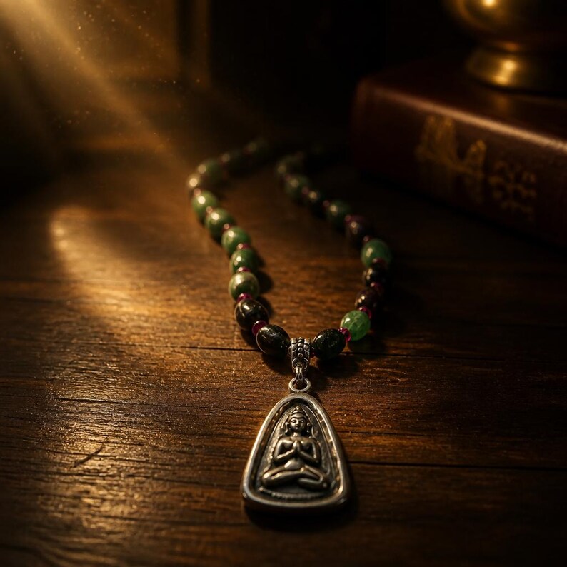 Mindfulness pendant necklace detail 20