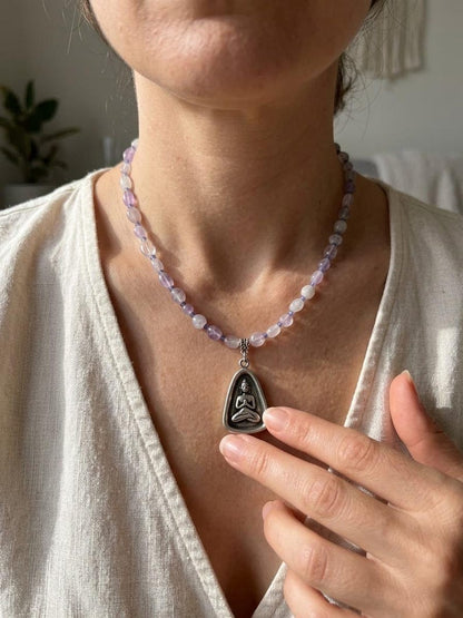 Mindfulness pendant necklace detail 3