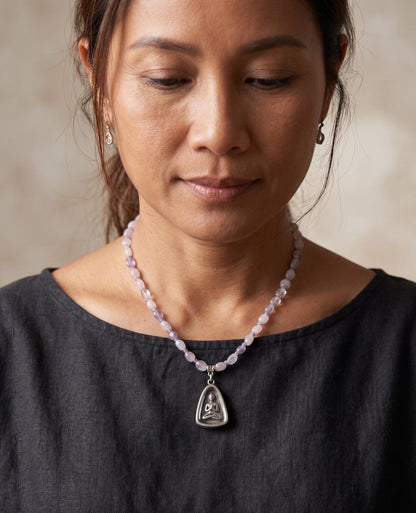Mindfulness pendant necklace detail 4