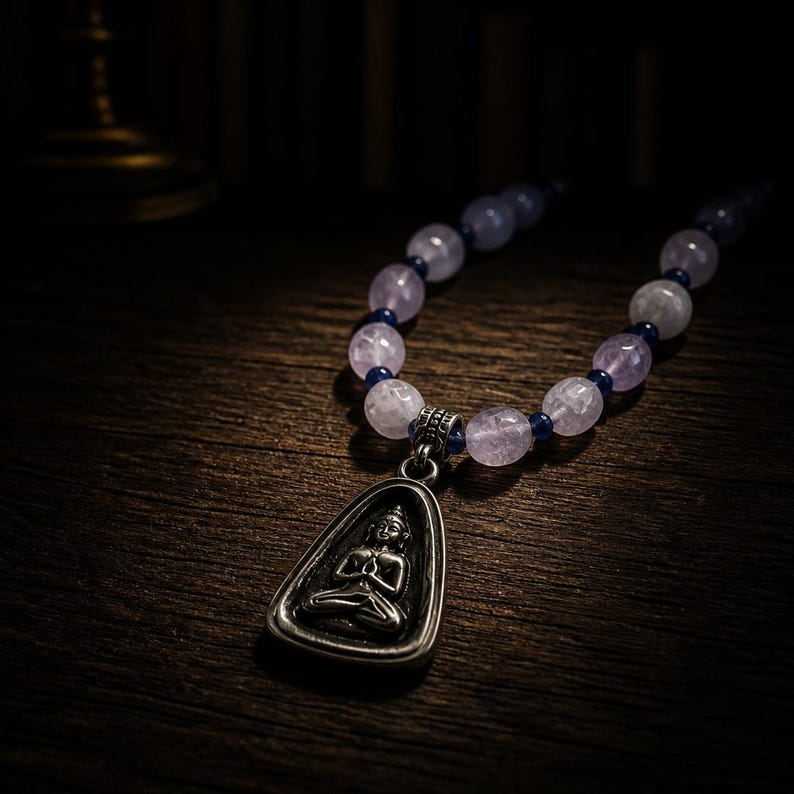 Mindfulness pendant necklace detail 14