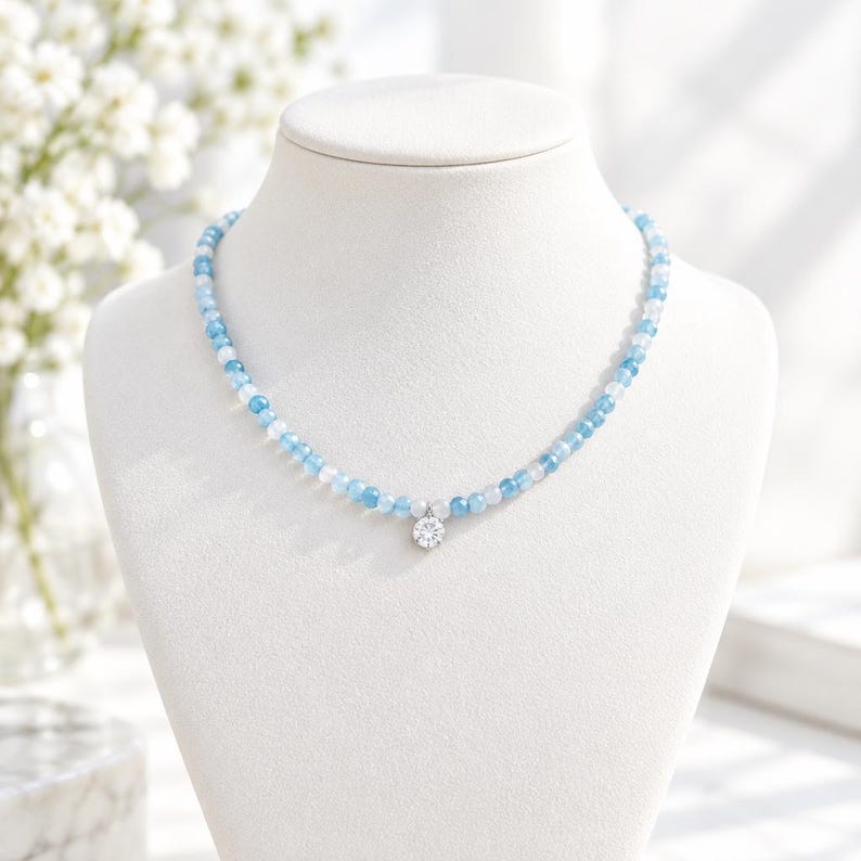 Necklace detail showing bead variation