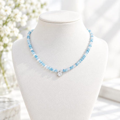 Necklace detail showing bead variation