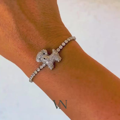 Crystal Pavé Puppy Bracelet